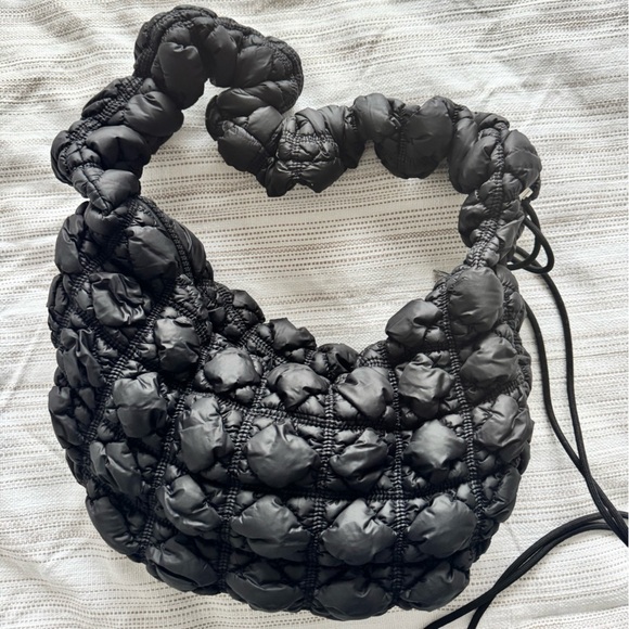 Black Crossbody Shoulder Bag Adjustable Strap - Picture 5 of 12